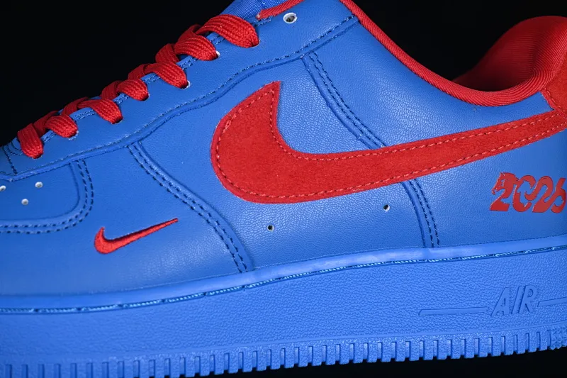 All categories Nk Air Force 1 Air Force series Nk Air Force 1 Low Air Force low top Nike Air Force 1'07 Low Year of the Horse joint blue sea flame red Air Force 1 low top casual sneakers DF0188-128